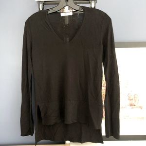 Zara Black V- Neck Light Sweater